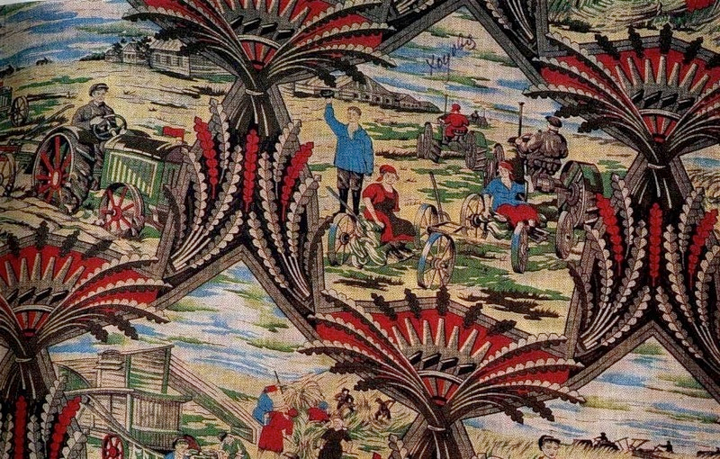 Illustration for article titled These Soviet Textiles Are Actually Propaganda Tools From The 1920s